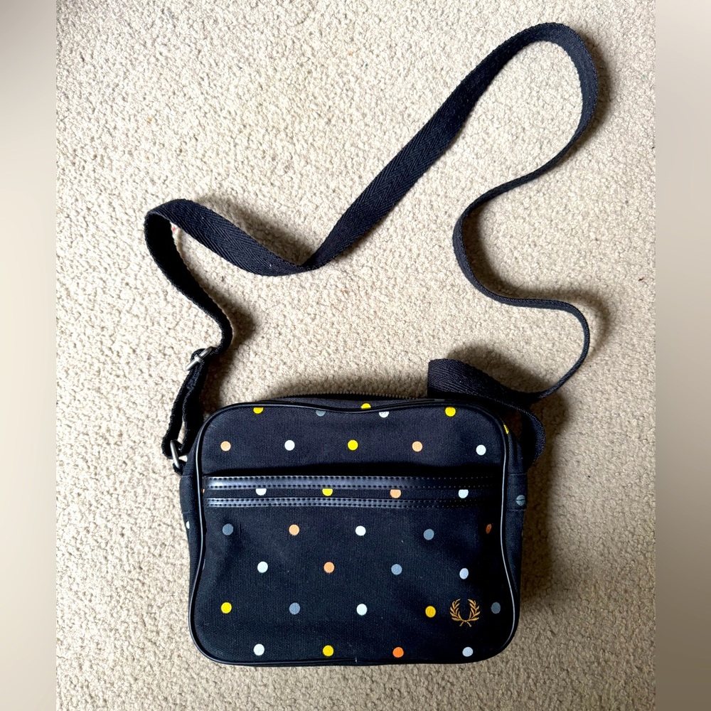 Fred Perry polka dot crossbody bag